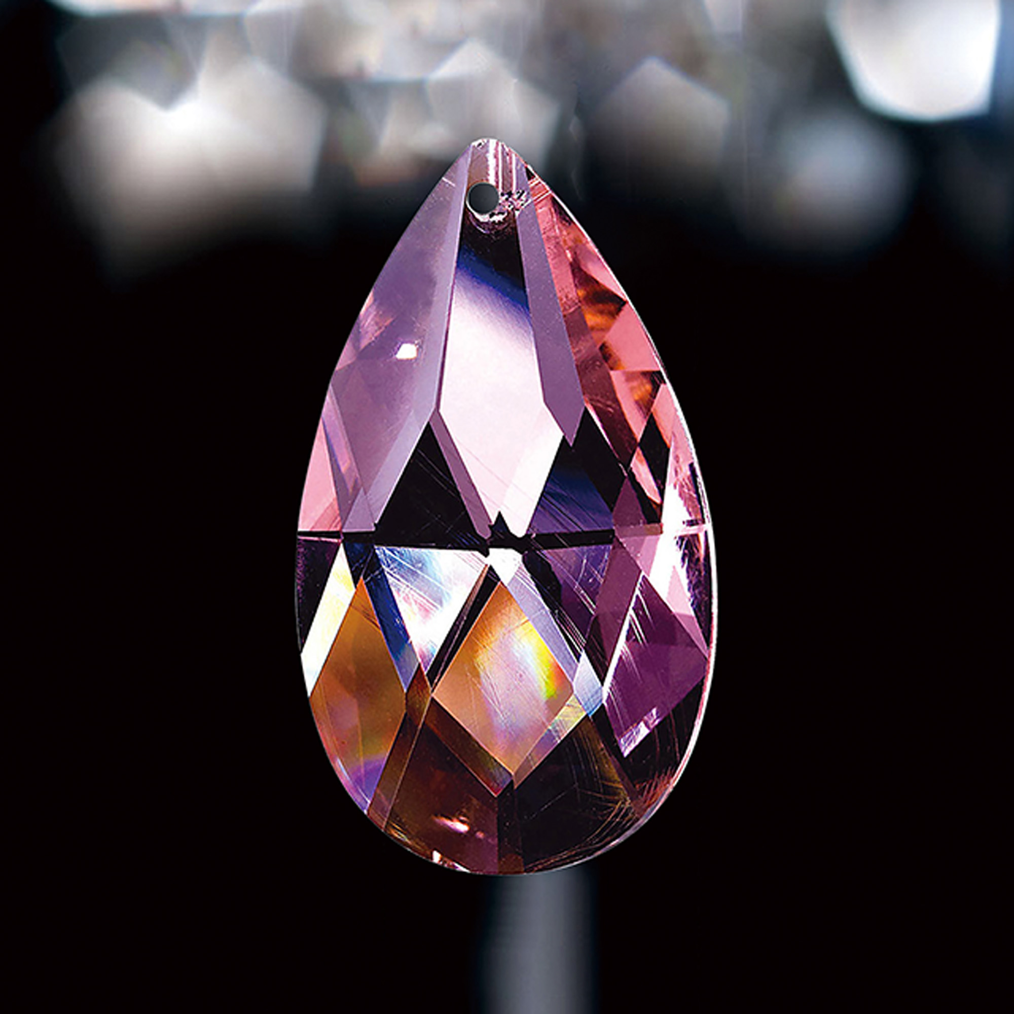 C20051  Crystal Pendalogue, No Ring Or Pin Included 50mm